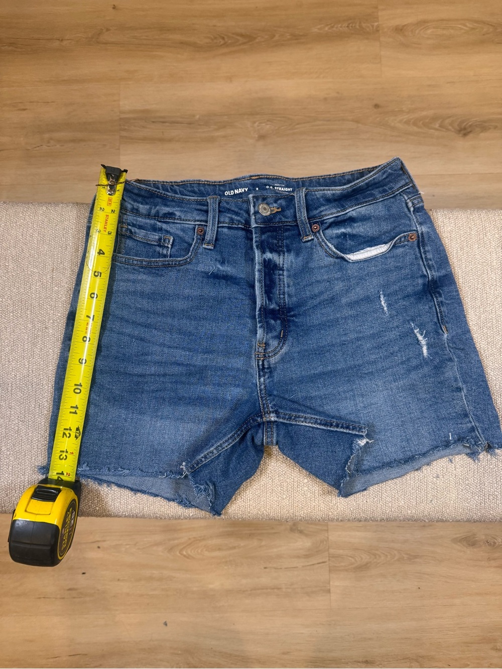 Old Navy Blue Women's Distressed Denim Cutoff Shorts